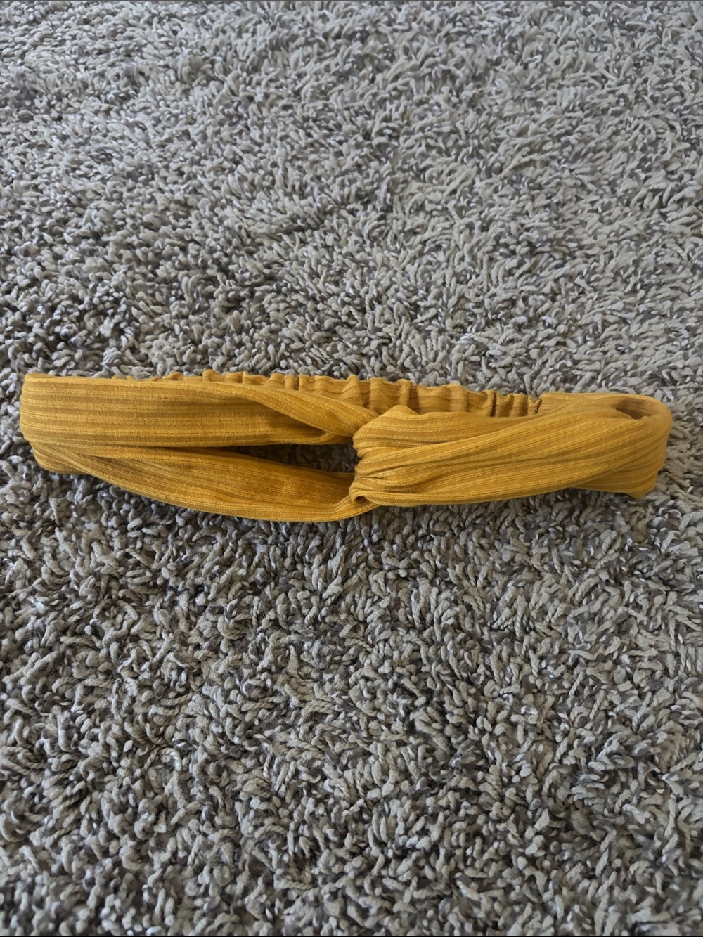 Maurices Ribbed Twist Headband in Mustard